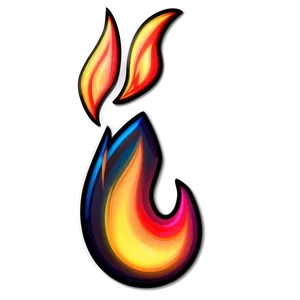 Flame Sticker PNG Uxd