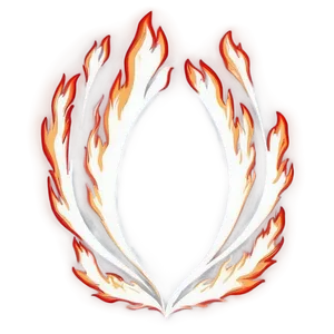 Flame Stroke Border Png Ddn85 PNG image