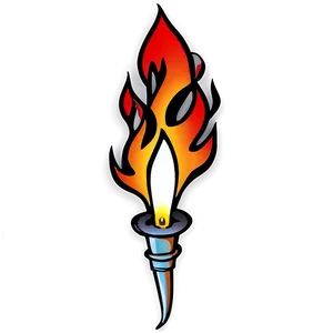 Flame Tattoo Design PNG Fxy