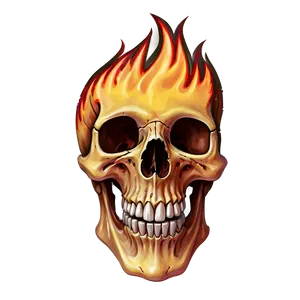 Flame Wrapped Skull PNG Fmb PNG