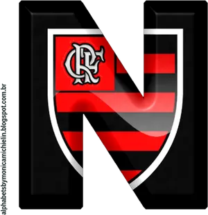 Flamengo Logo Letter N PNG image