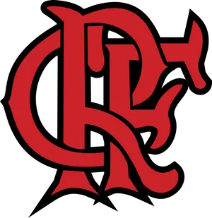 Flamengo Logo Redand Black PNG image