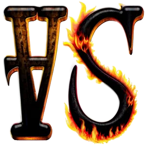 Flames Alphabet Png Adu PNG image