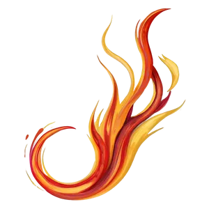 Flames Brush Strokes PNG Wfi