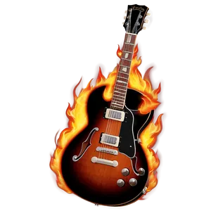 Flames Guitar PNG Pnd PNG