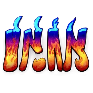 Flames Lettering Png 34 PNG image