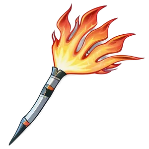 Flaming Arrow PNG C