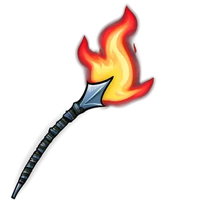 Flaming Arrow PNG D