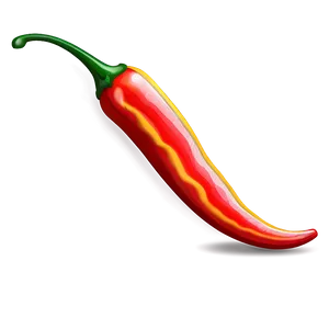 Flaming Chili Pepper Design Png 06122024 PNG image