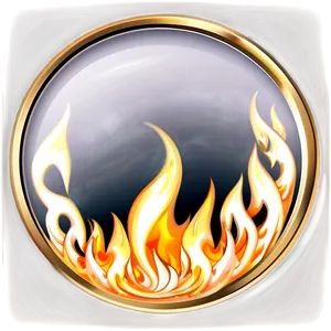 Flaming Circle Emblem Png 06272024 PNG image