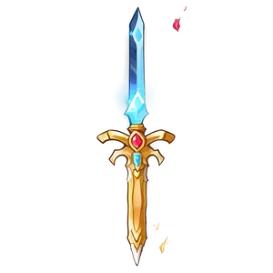 Flaming Diamond Sword PNG 05252024 PNG