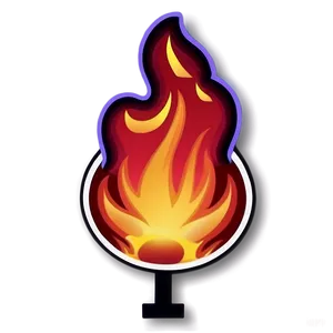 Flaming Fire Emoji Design Png Gvd19 PNG image