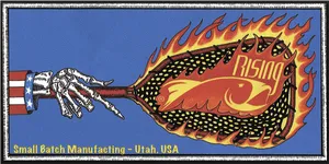 Flaming Fish Skeleton Artwork PNG