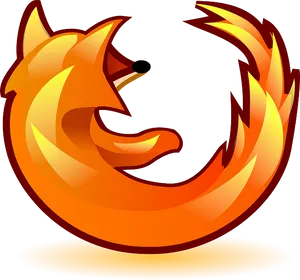 Flaming_ Fox_ Vector_ Graphic PNG image