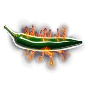 Flaming Jalapeno PNG 14
