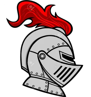 Flaming Knight Helmet Illustration PNG image