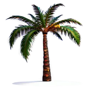 Flaming Palm Tree Png 04292024 PNG image