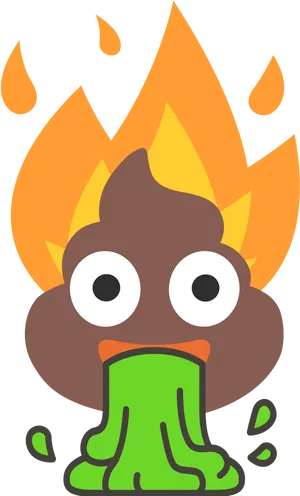 Flaming Poop Emoji