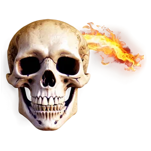 Flaming Skeleton Head Png 63 PNG image