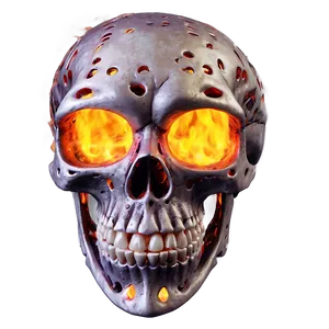 Flaming Skull B