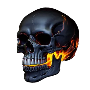 Flaming Skull Fantasy Png Sdo93 PNG image