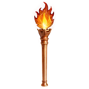 Flaming Torch Png B PNG image
