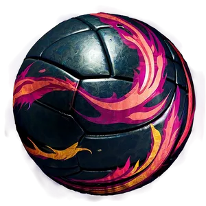 Flaming Water Polo Ball PNG 70