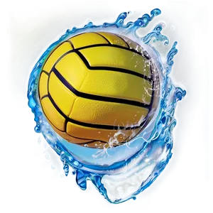 Flaming Water Polo Ball PNG Dac70