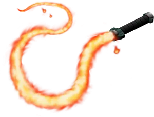Flaming Whip Illustration PNG image