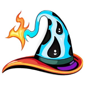 Flaming Witches Hat Png 06292024 PNG image