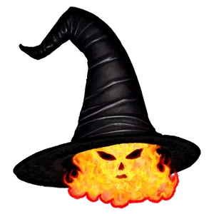 Flaming Witches Hat PNG Vic