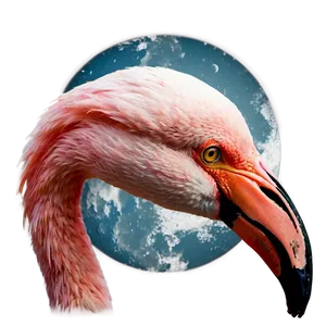 Flamingo And Moonlight Png Okm2 PNG image