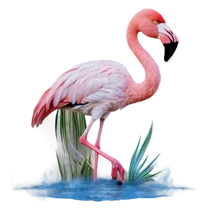 Flamingo And Moonlight Png Sar PNG image