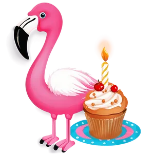 Flamingo Birthday Banner PNG 05062024