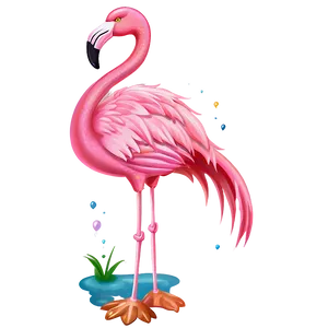 Flamingo Birthday Banner Png Jpw PNG image