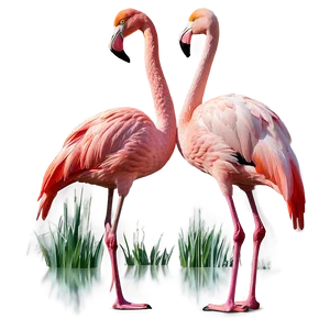Flamingo Couple Love PNG 05062024 PNG