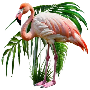 Flamingo In Tropical Paradise Png 44 PNG image