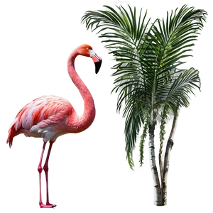 Flamingo Tropical Jungle PNG Ait PNG