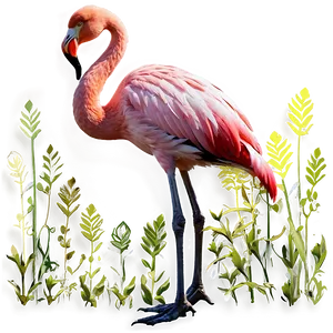 Flamingos D PNG image