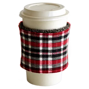 Flannel Coffee Cozy PNG Ckc