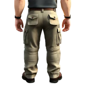 Flap Pocket Cargo Pants PNG 7 PNG