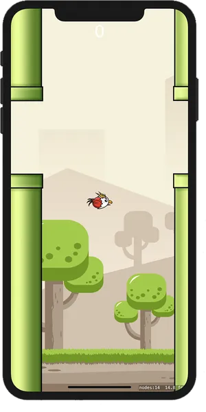 Flappy Bird Gameplay Screenshot PNG image