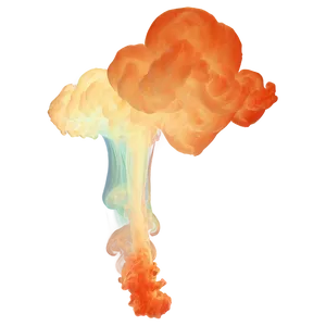Flaring Orange Smoke Moment PNG 56 PNG