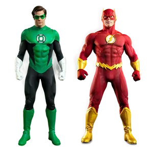 Flash And Green Lantern PNG Vmo PNG