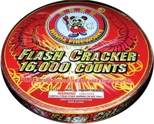 Flash Cracker16000 Counts Fireworks Packaging PNG image