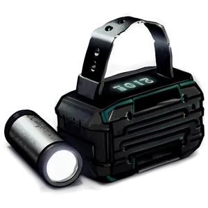Flashlight With Batteries PNG Fwb83