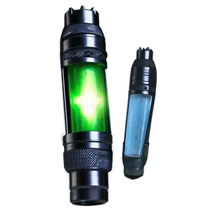 Flashlight With Green Light PNG Yeq PNG