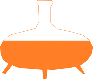 Flat Bottom Flask Icon PNG image