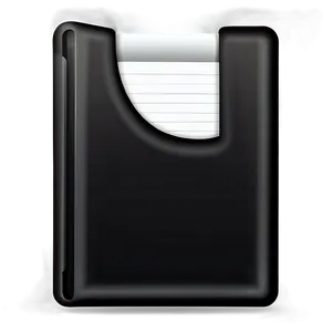 Flat Design Black Folder PNG 12