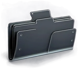 Flat Design Black Folder PNG 44 PNG